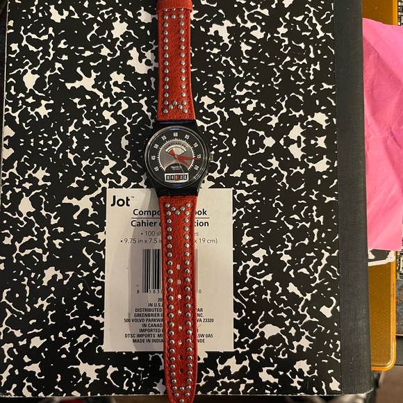 SWATCH GENT "RED FLAME" - Picture 1 of 5